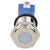 R-TECH 657029 Panel Indicator 8mm Flat 24V Whi Nickel Brass