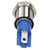 R-TECH 657033 Panel Indicator 8mm Domed 24V Blu Nickel Brass