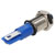 R-TECH 657033 Panel Indicator 8mm Domed 24V Blu Nickel Brass