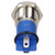 R-TECH 657047 Panel Indicator 12mm Flat 24V Yel Nickel Brass