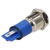 R-TECH 657047 Panel Indicator 12mm Flat 24V Yel Nickel Brass