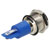 R-TECH 657057 Panel Indicator 14mm Flat 24V Yel Nickel Brass