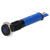 R-TECH 657078 Panel Indicator 6mm Flat 24V Blu Black Plated Brass