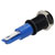 R-TECH 657088 Panel Indicator 8mm Flat 24V Blu Black Plated Brass