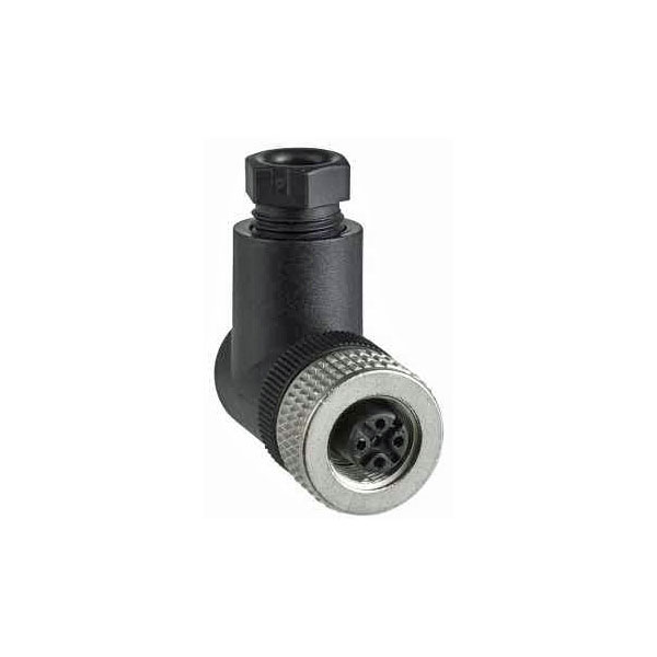 Telemecanique Xzcc12fcm50b Female M12 5 Pin Elbowed Connector Pg7 Cable Gland Rapid Electronics 5537