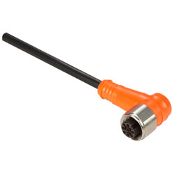 Telemecanique XZCPA1241L5 Elbowed Female M12 5M PVC Cable Pre-Wired Connector