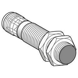 Telemecanique XS4P18AB120 8mm M18 2M Cable PBT Inductive Proximity Sensor