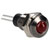 Bulgin DX1118/RD 6.1mm Mount Hole Red 2V Chrome Panel Indicator