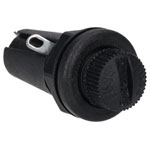 Bulgin FX0296 6.3A 5x20mm Black Panel Mount Fuseholder