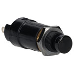 Bulgin T0916SOAAA 7.1mm Black SPST-NO Panel Mount Push Button Switch
