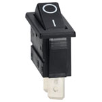 Bulgin C1300ALAAA SPST Non Illuminated Black Panel Mount Rocker Switch