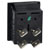 Bulgin C1350AAAAA DPST Non Illuminated Black Panel Mount Rocker Switch