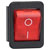 Bulgin C1353ABNAC DPST Illuminated Red Panel Mount Rocker Switch