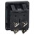 Bulgin C1353ALGNE DPST Illuminated Green Panel Mount Rocker Switch