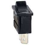 Bulgin C1500VQASG SPST Non Illuminated Black Panel Mount Rocker Switch