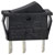 Bulgin C1520ALAAE SPST On-Off-On Non Illuminated Black Panel Rocker Switch