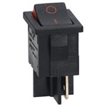 Bulgin H8500XBAAA SPST Non Illuminated Off-On Black Panel Mount Rocker Switch