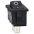 Bulgin H8600VBACN SPST Miniature Non Illuminated On-Off Black Rocker Switch