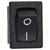 Bulgin H8600VBACN SPST Miniature Non Illuminated On-Off Black Rocker Switch