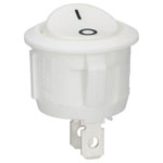 Bulgin R13112AAAB SPST Non Illuminated Off-on White Round Rocker Switch