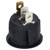 Bulgin R13112BLAB SPST Illuminated Off-on Black Round Rocker Switch