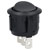 Bulgin R13112CAAA SPDT Non Illuminated On-On Black Round Rocker Switch