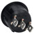 Bulgin R13112CAAA SPDT Non Illuminated On-On Black Round Rocker Switch
