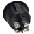 Bulgin R13244AAAA DPST Non Illuminated On-Off Black Round Rocker Switch