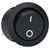Bulgin R13244AAAA DPST Non Illuminated On-Off Black Round Rocker Switch