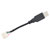 Bulgin 14193 Type A Plug to Board-In Crimp Terminal Black USB Cable Assemble
