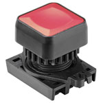 TruComponents 660021 Pushbutton square Red