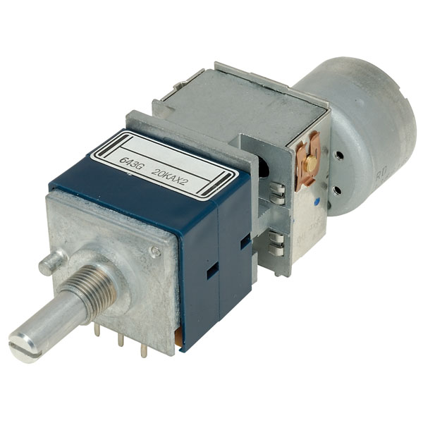 Click to view product details and reviews for Alps Rk27112mc030 20k Motorised Dual Gang Rotary Potentiometer.