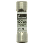 Bussmann KTK-15 15A 600Vac Fast Acting Limitron Series Fuse