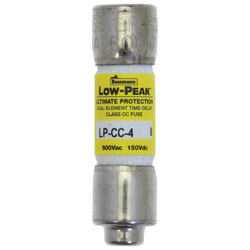 Bussmann LP-CC-4 4A 600Vac Low Peak CC Time Delay Fuse