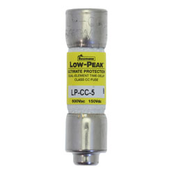 Bussmann LP-CC-5 5A 600Vac Low Peak CC Time Delay Fuse