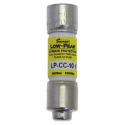 Bussmann LP-CC-10 10A 600Vac Low Peak CC Time Delay Fuse