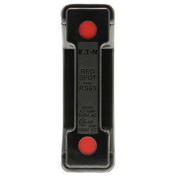 Bussmann RS63P 63A Back Stud Black Red Spot Fuse Holder