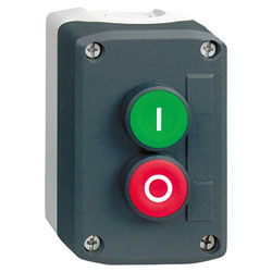 Schneider XALD214 Green/Red Push Button Dark Grey Control Station ...