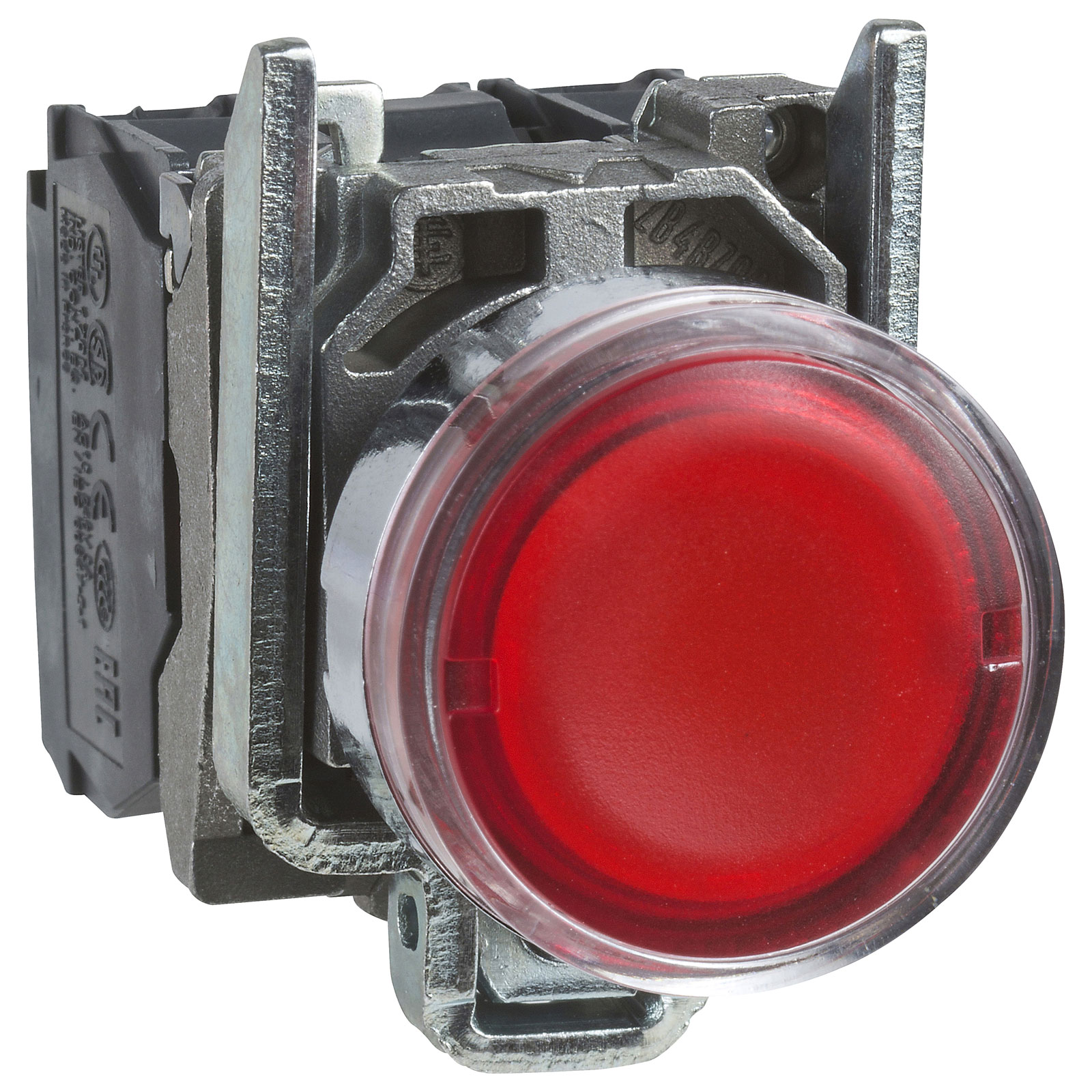 Schneider XB4BW34B5 1NO/1NC Illum Red Spring Return Industrial Switch