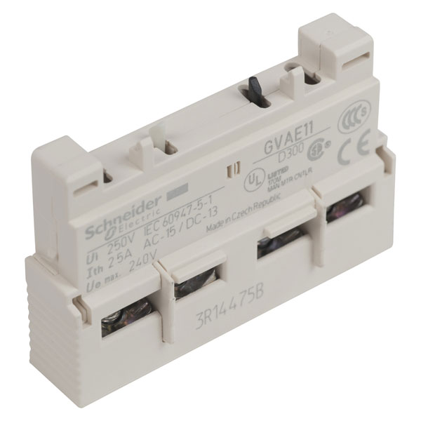Schneider Electric GVAE11, Front Inst Auxiliary Contacts NO + NC