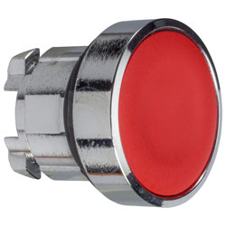 Schneider ZB4BA4 Red Flush Push Button Head