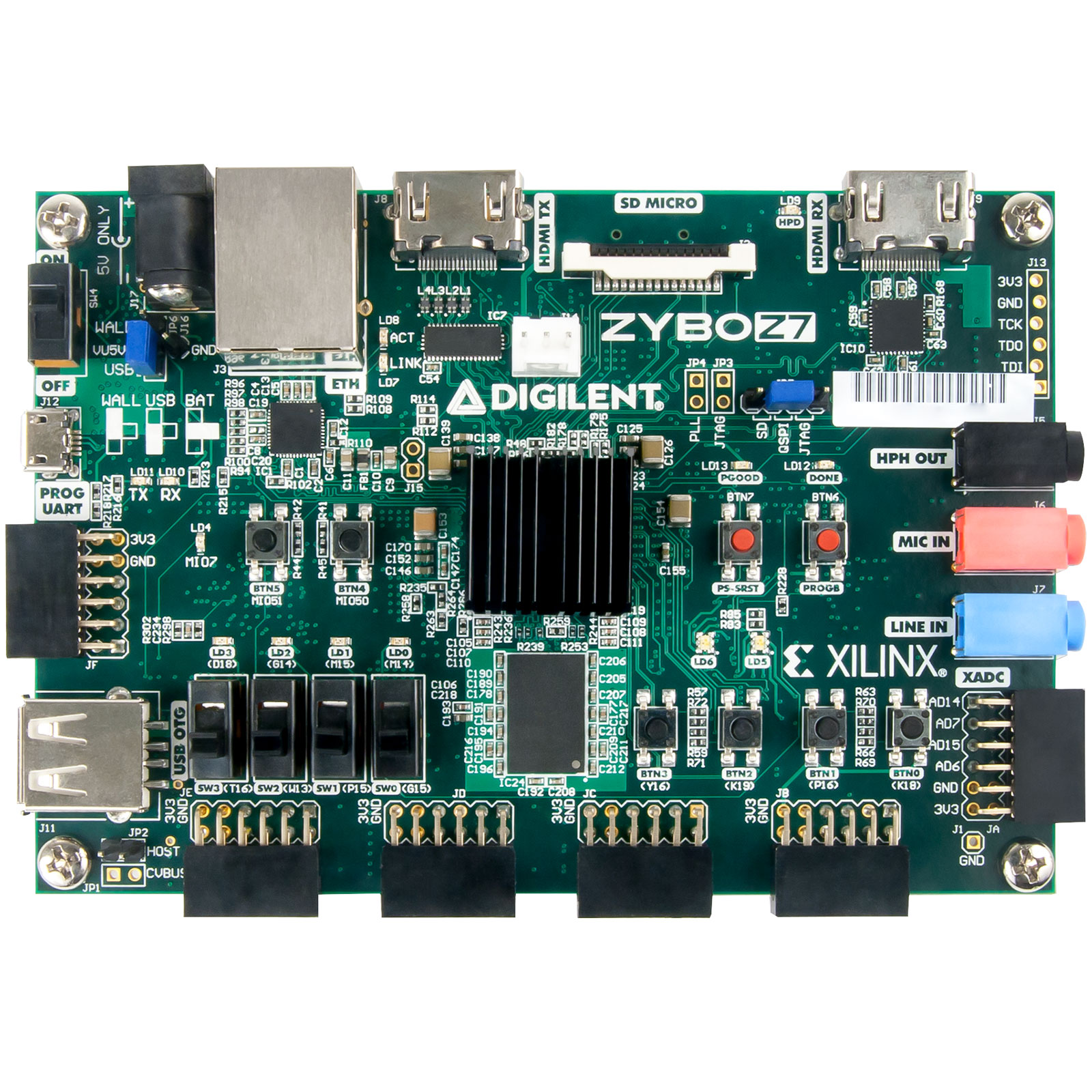 Digilent 471-015 ZYBO Z7 Zynq-7020 ARM/FPGA SoC Platform +SDSoC