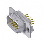 Deltron Connectors DTS09 PY/2 M85UN D-SUB plug 180 ° pins 9 Soldering Pins