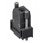 Deltron Connectors CTL09UN4 D-SUB housing pins 9 Plastic 180 ° Black