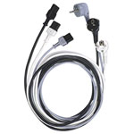 LAPP 73222334 2.5m C13/C14 Black mains with protective contact plug