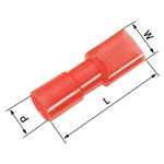LAPP 61794952 receptacle 2.8mm width 0.8mm thick 180° Red Insulated