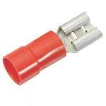 LappKabel 63101020 receptacle 2.8mm thick 0.5mm red 180° partially insulated