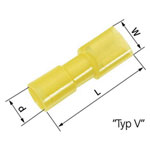 LAPP 61794970 Receptacle 6.3mm Width 0.8mm Thick 180 Insulated Blue 100pcs