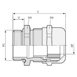 LAPP 52115720 gland PG11 brass 50 pcs high reliability and strain relief