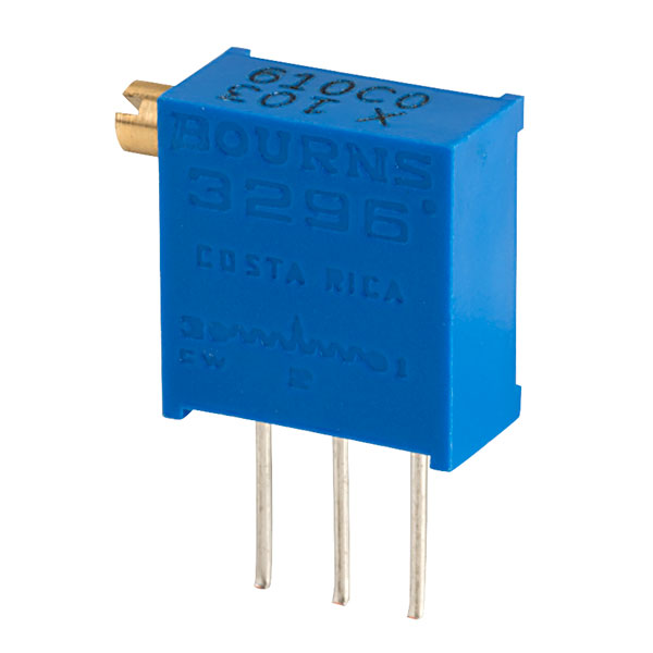 Potentiomètre Ajustable BOURNS 3296W - 10 KΩ, 25 Tours, 0,5 W - Pour Montage Traversant